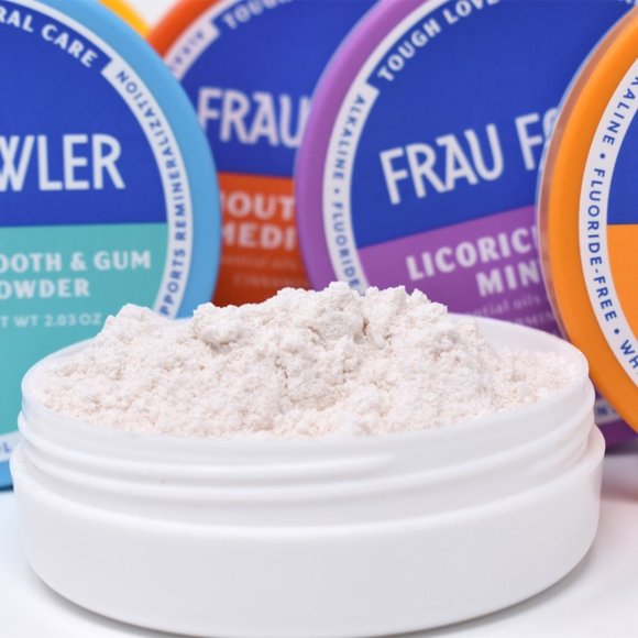 Qty (2) Frau Fowler Power Mint Tooth Powder | Peppermint, Wintergreen, Spearmint - Picture 2 of 4